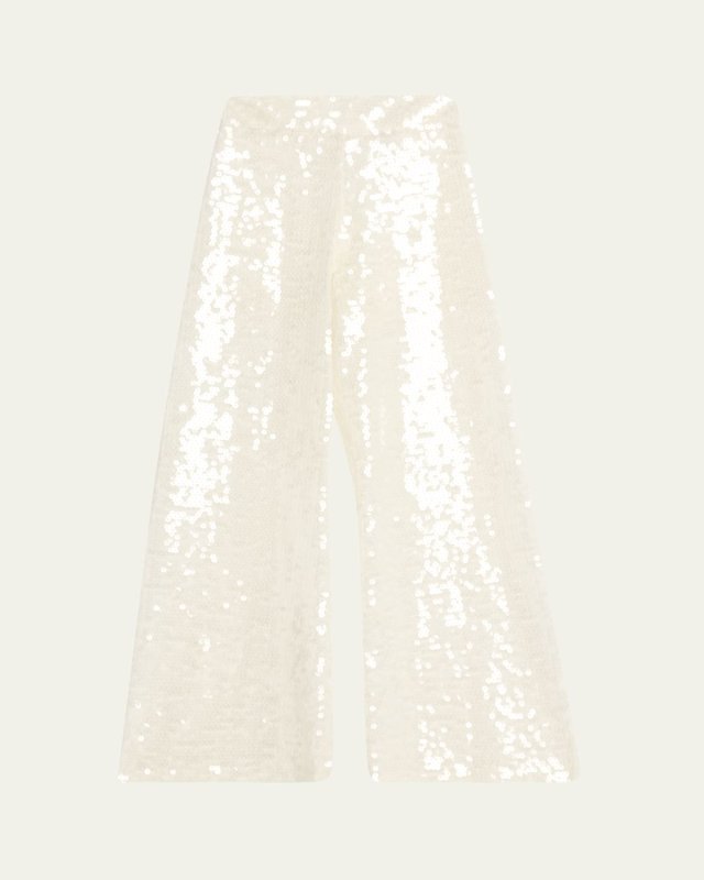 Athena Sequined Wide-Leg Pants